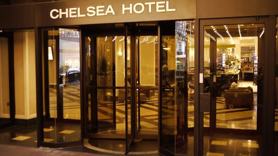 chelsea hotel front entrance only please